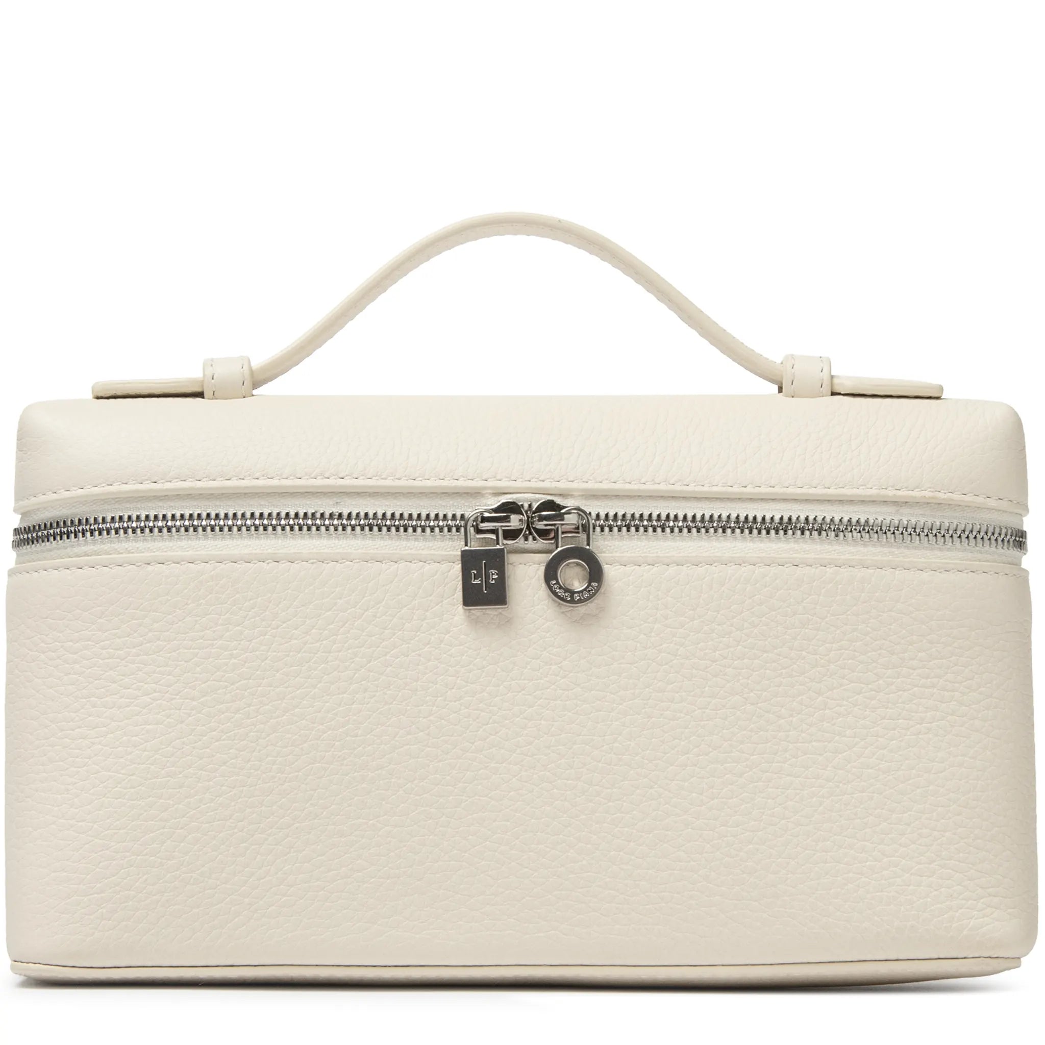 Front View of Loro Piana Extra Pocket L19 Light Beige Shoulder Bag